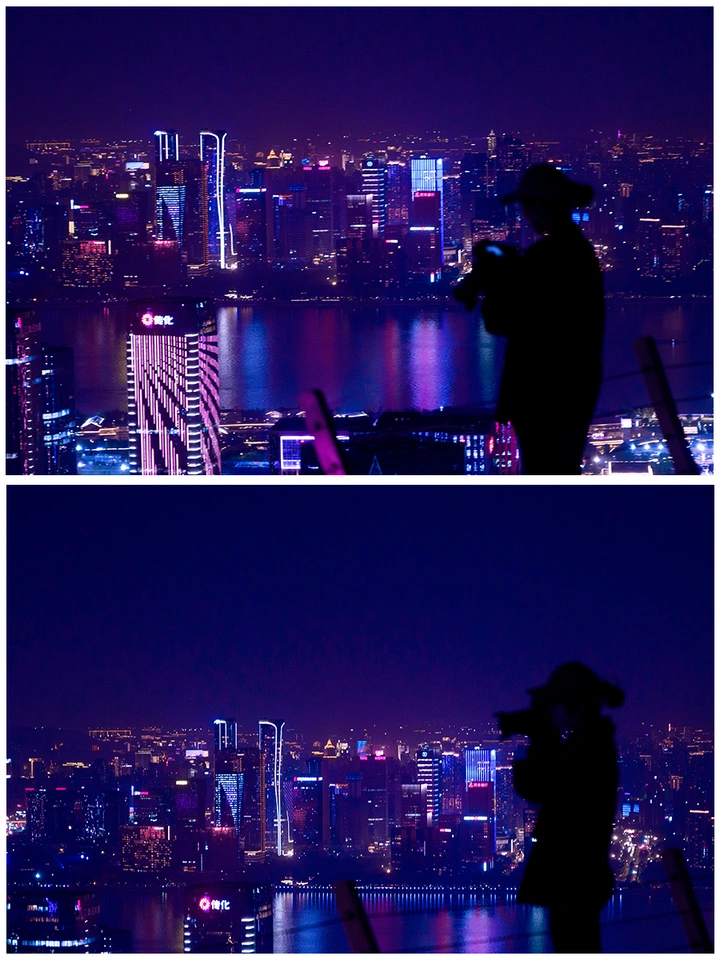钱塘江夜景 | 📷赛博朋克风格
