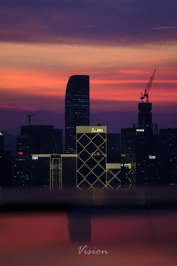 杭州夕阳拍摄?