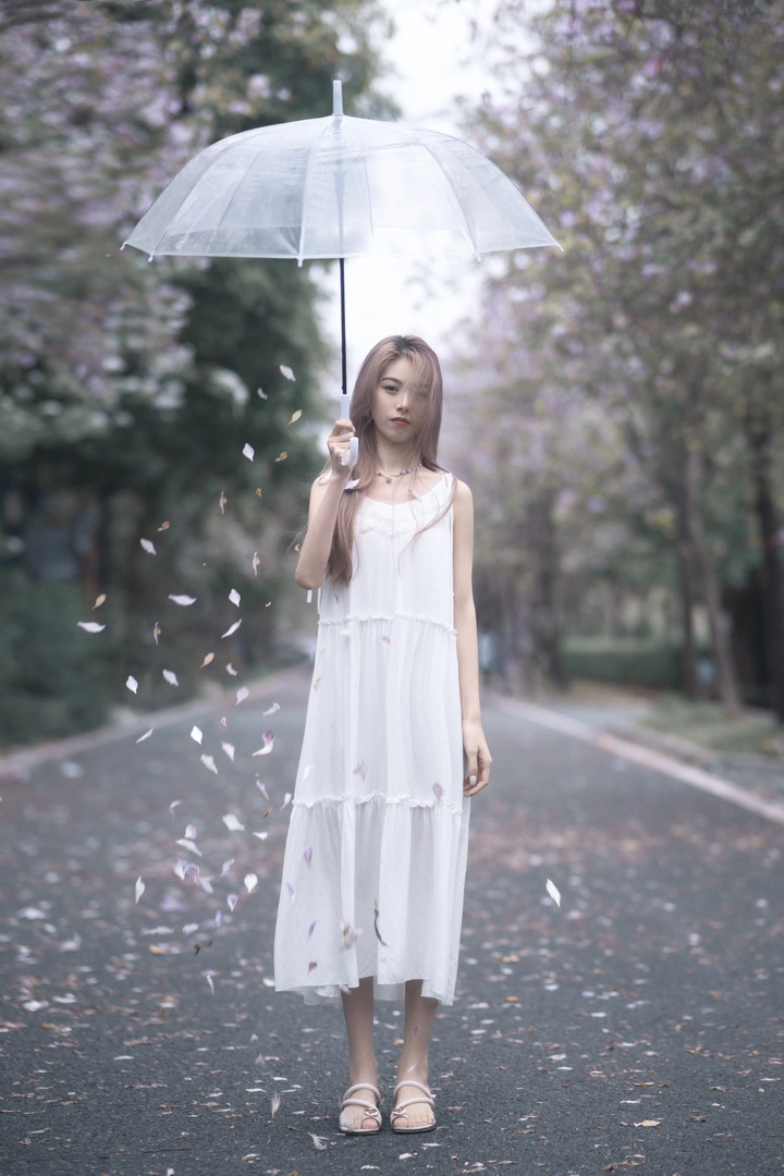 广州湿地公园樱花园人像写真