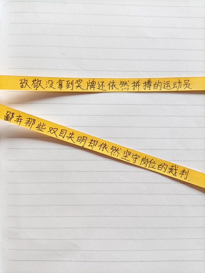 致敬运动员，你们的拼搏时刻感动、鼓励着我
