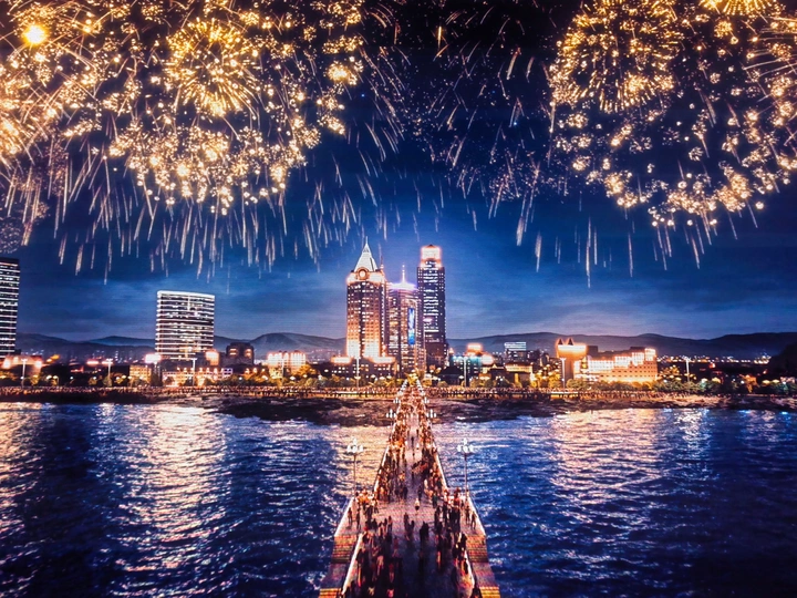 夜的绽放