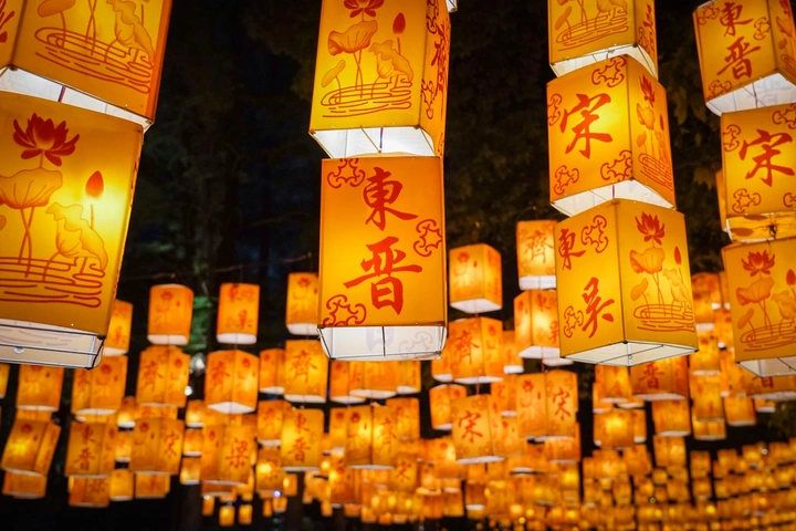 六朝灯会，壮丽东园