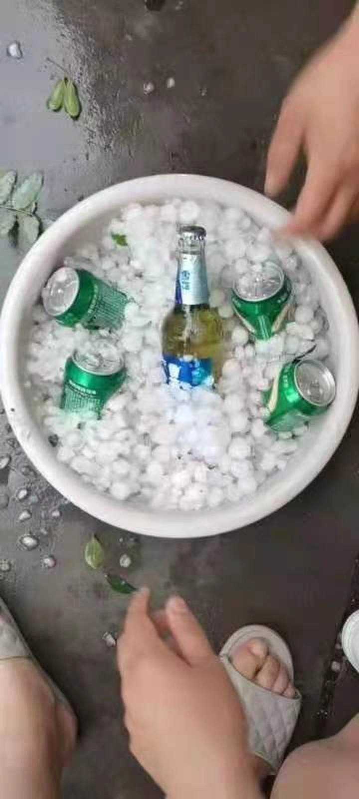 冰雹配啤酒🍺