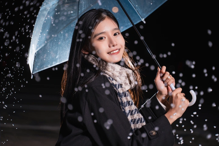 我慢慢的听，雪落下的声音
