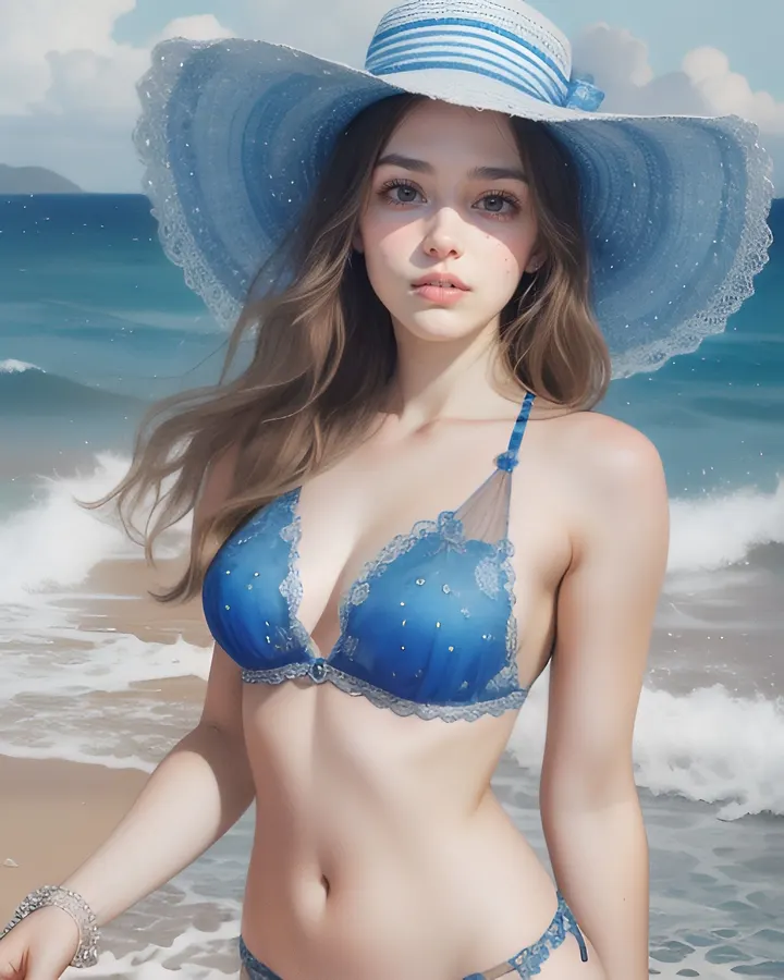 AI摄影：遮阳帽