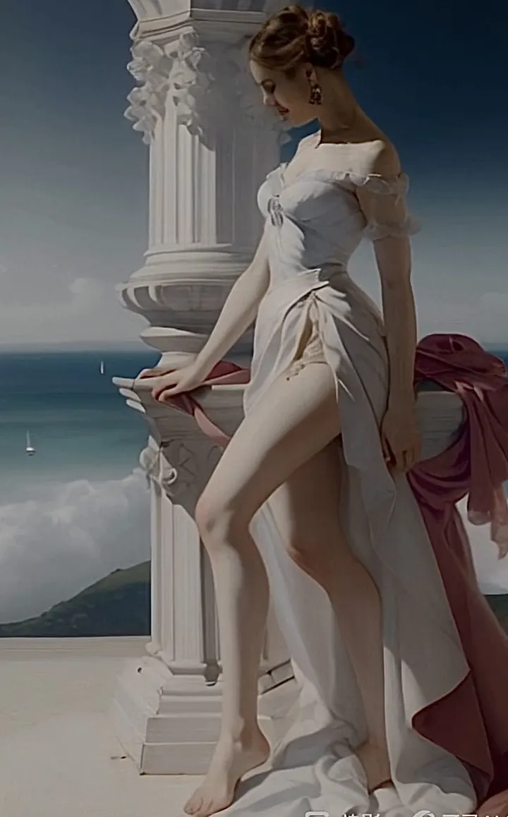 爱琴海的希腊雅典女神
