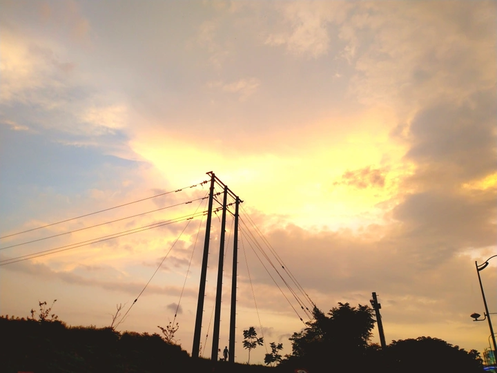 夕阳⬇️遛狗