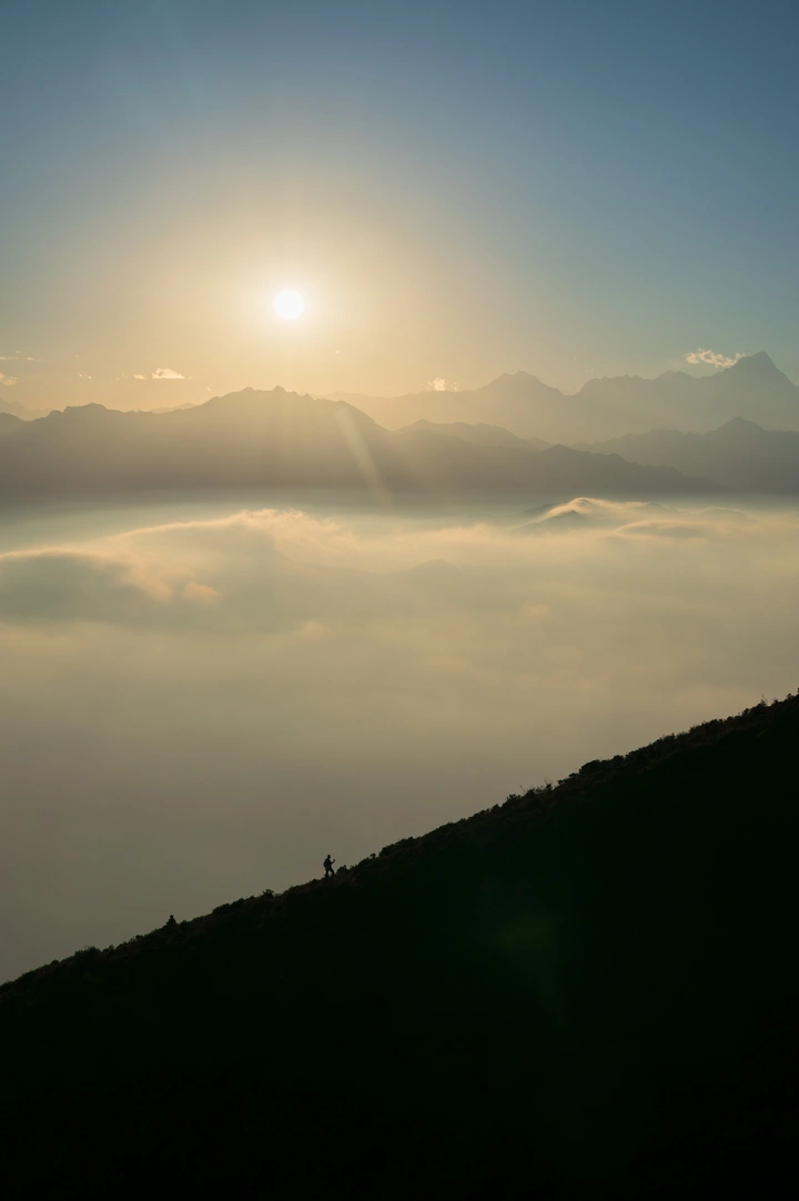 日落登山