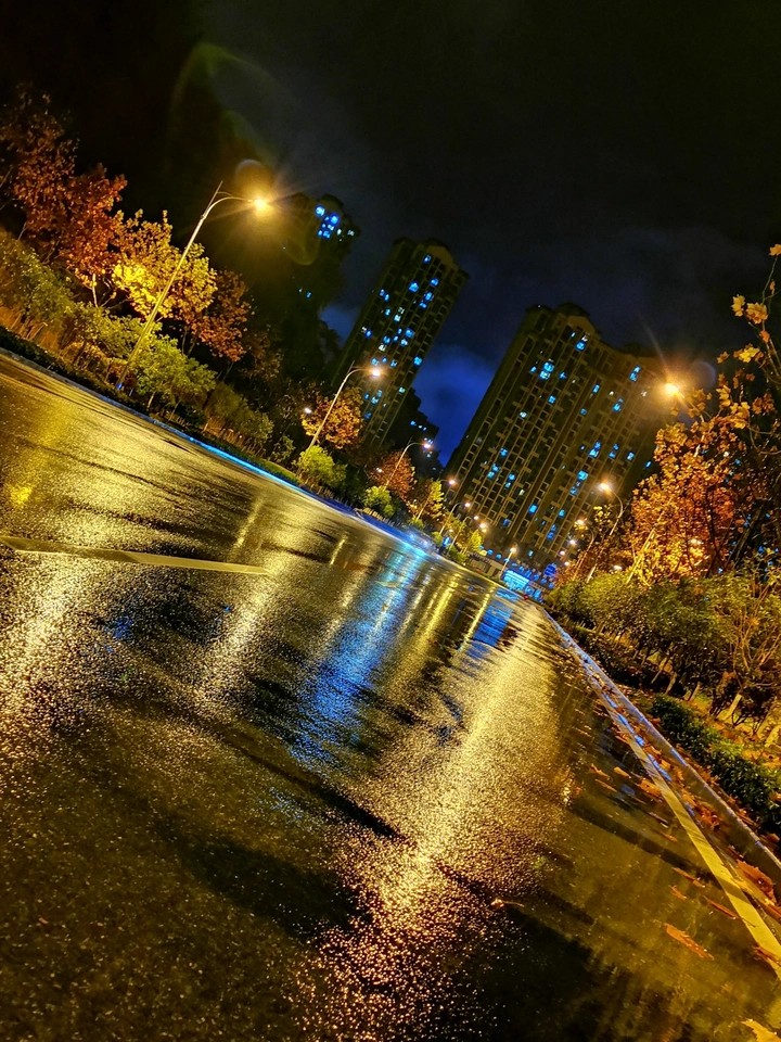 深夜 雨后