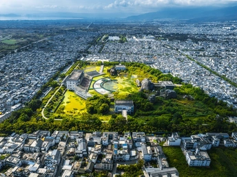 空中俯瞰大城市