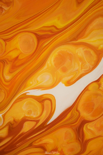 橙色和黄色带有波纹的表面颜色背景