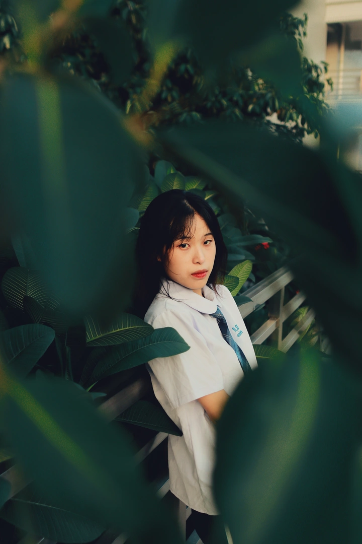 绿色少女