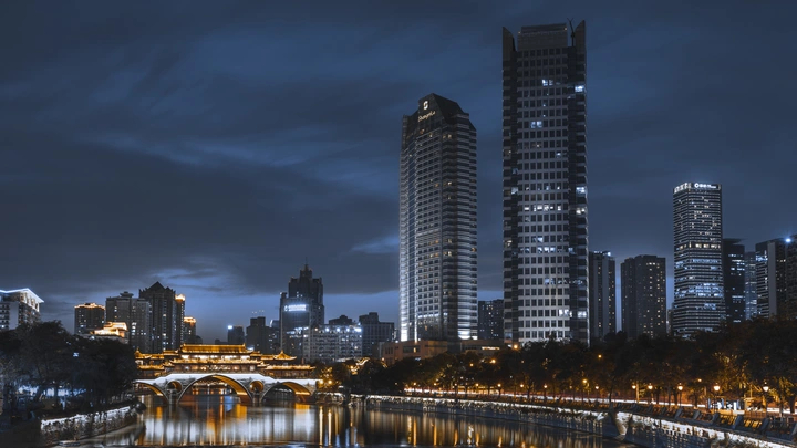 成都九眼桥夜景