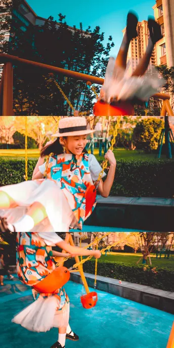 一个小女孩表演传统舞蹈