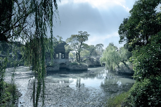 一条小河上有一座桥