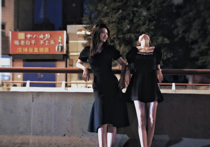 唐山夜景人像