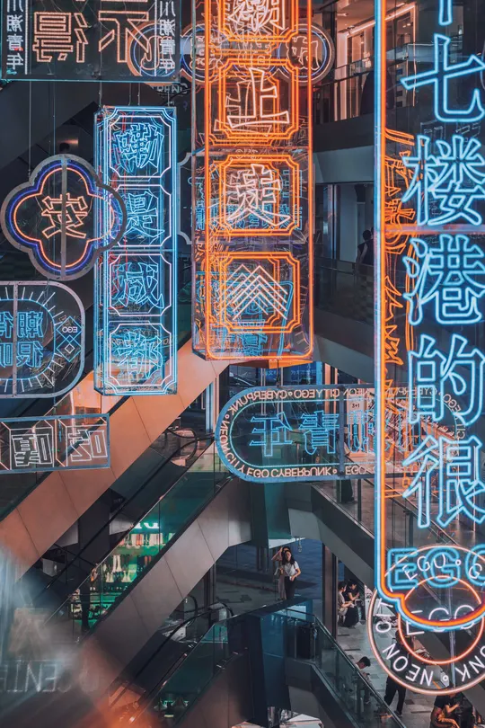 城市中的一个电梯