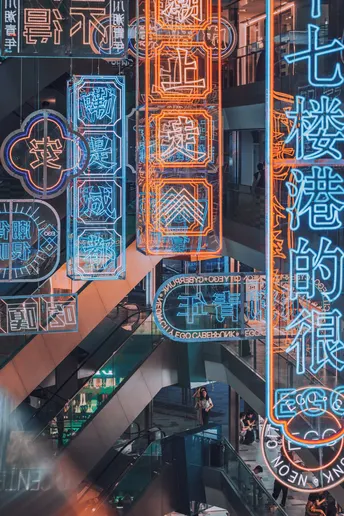 城市中的一个电梯