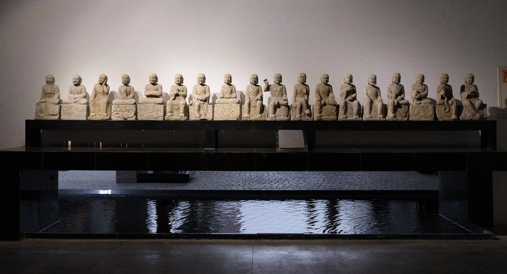 在休斯顿艺术博物馆展出的兵马俑模型