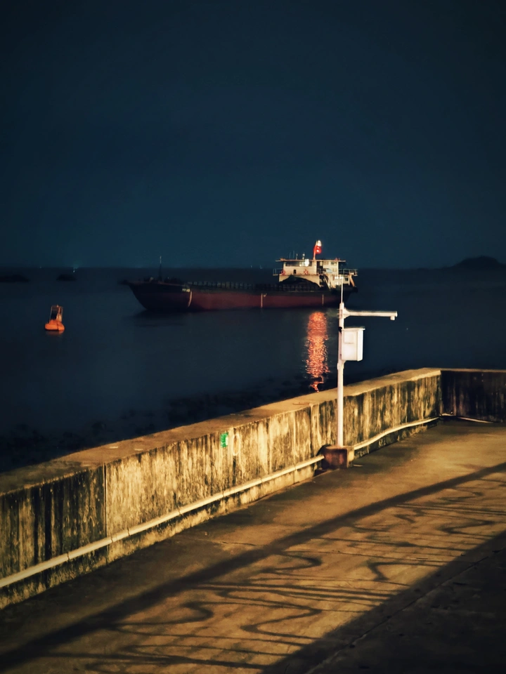 渔火夜归