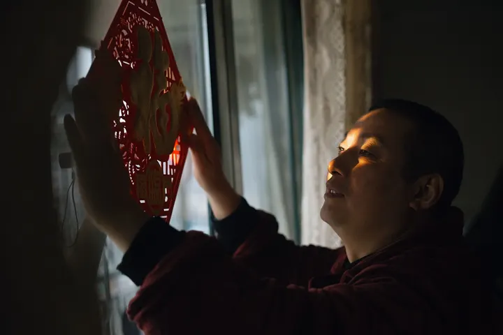 一家三口的年夜饭