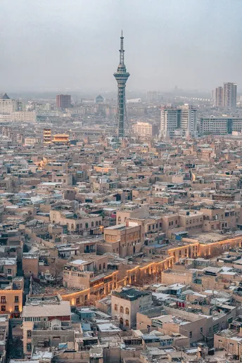 冬天的城市全景