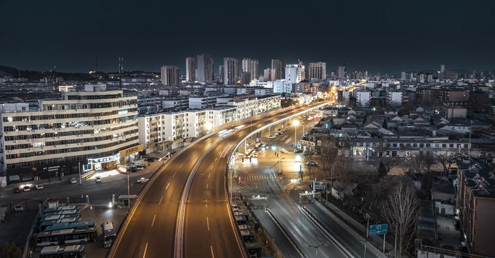 邹城太平路夜景