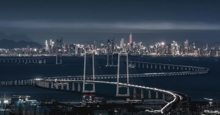 深中通道夜色
