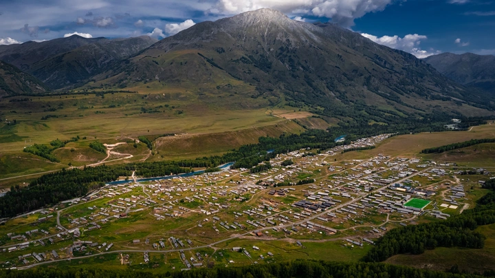 神的自留地--新疆禾木航拍全景