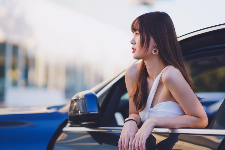 模特与车