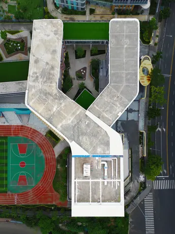 足球场和体育场的天上视角