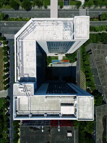 建筑的 aerial view