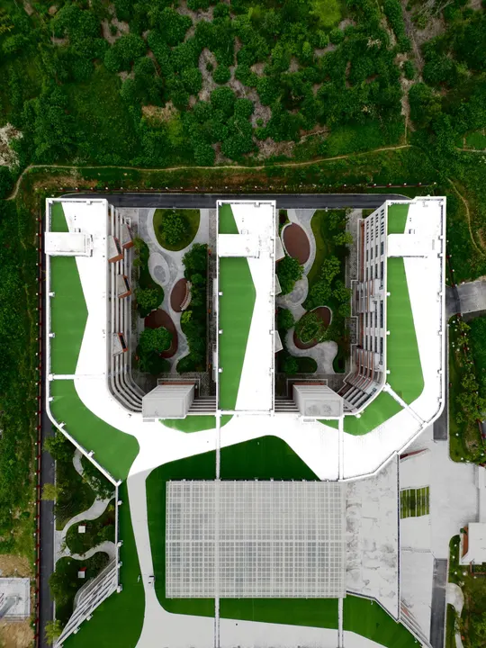 建筑的 aerial plan