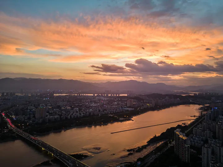 请你一起欣赏福州的日落🌇