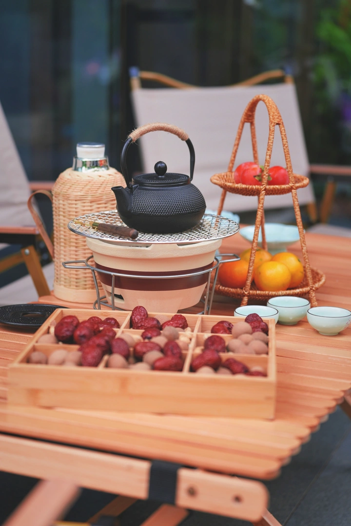秋日围炉煮茶