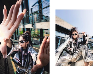 一张照片 一个人举手投降