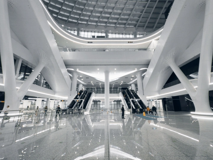 机场航站楼内部 照片由<人名>拍摄