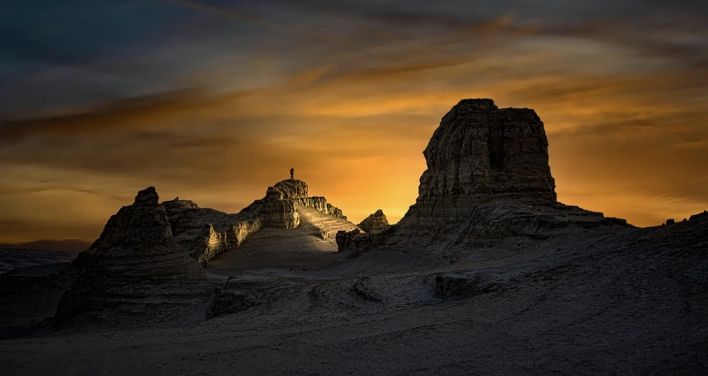 风景 沙漠 日落 太阳 山脉 日出