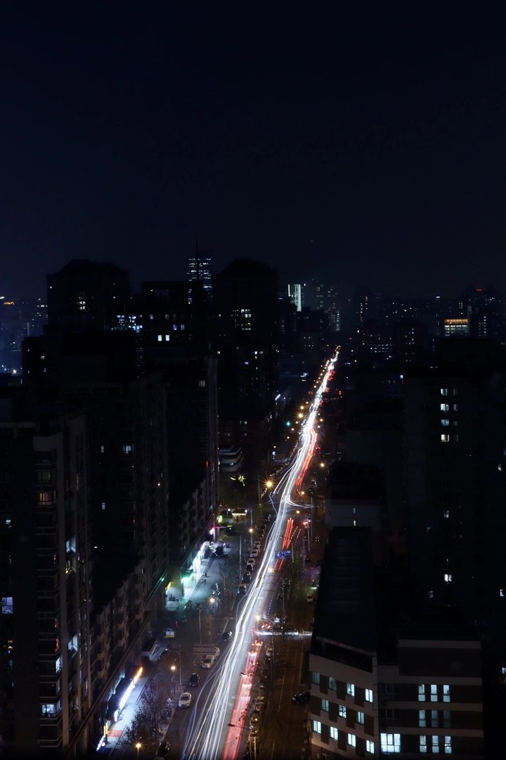 车轨与光斑