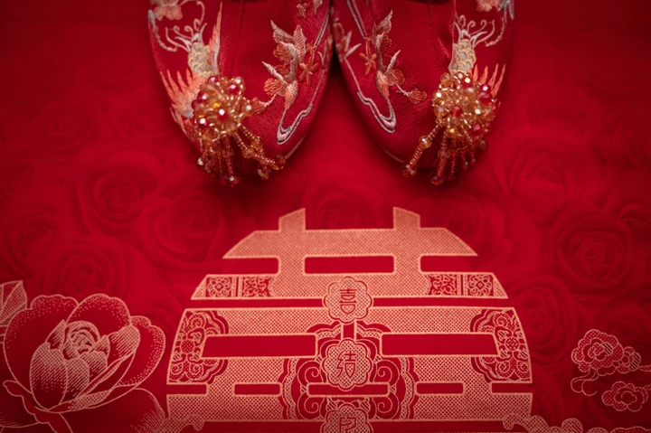 中式婚礼也很美