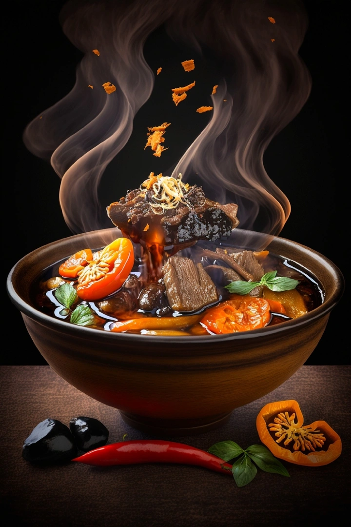 牛肉炖木耳柿子