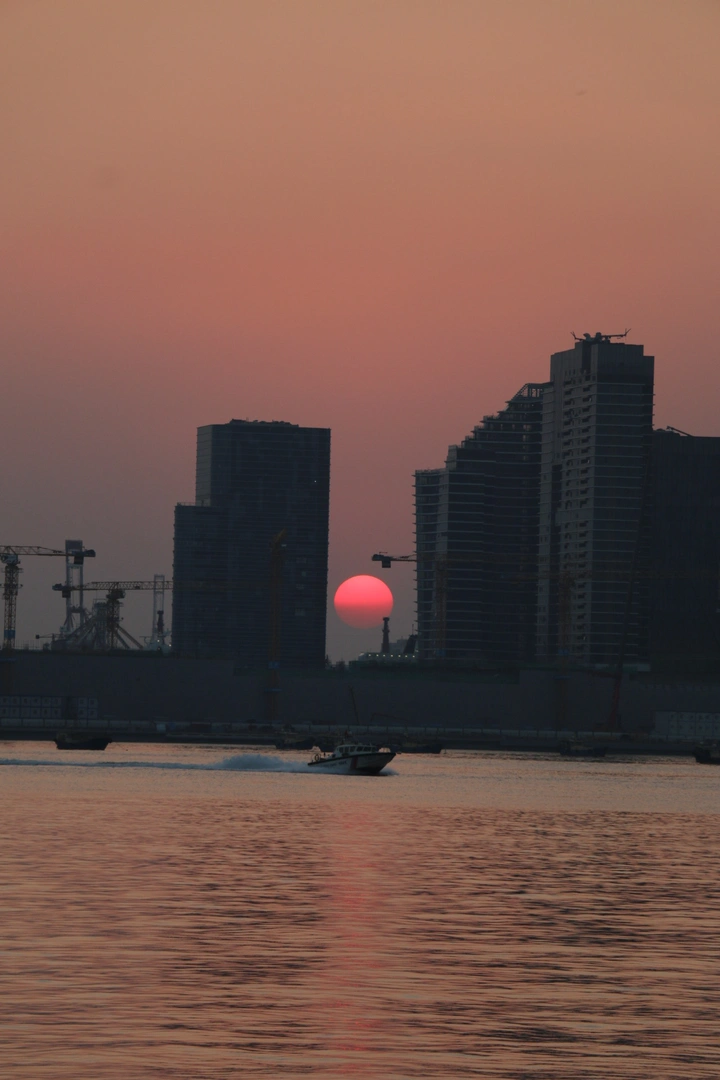 冬日夕阳