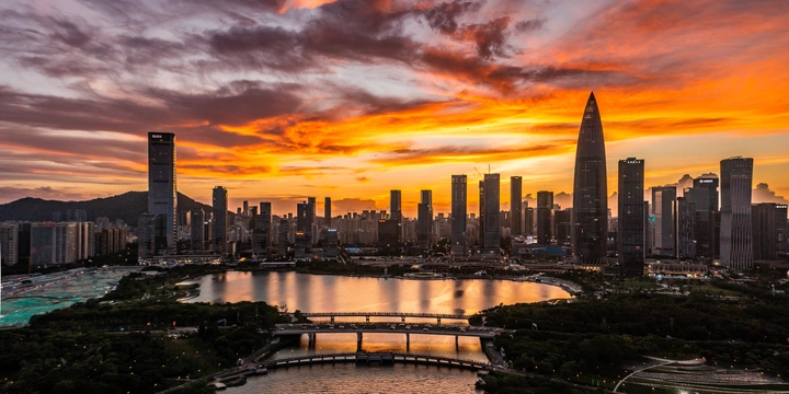 落日与晚霞