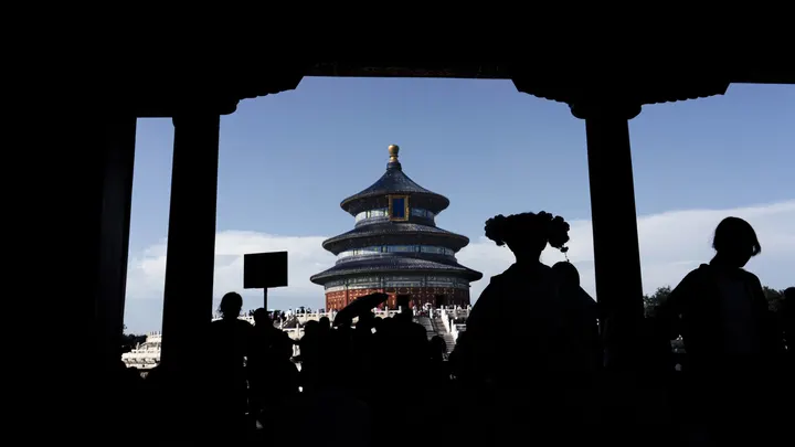 天坛剪影