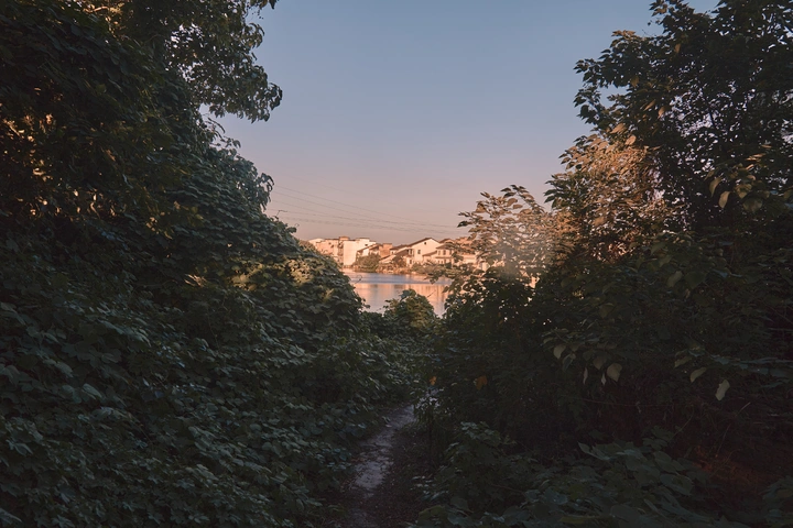 长沙市夏季望城区靖港古镇“小汉口”历史文化村风景