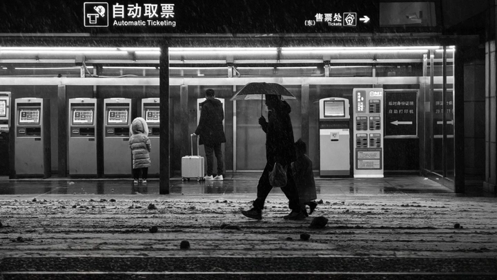 大雪也挡不住回家过年