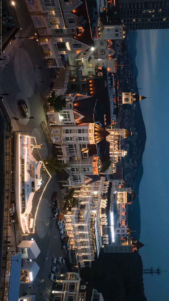 夜晚的城市灯光