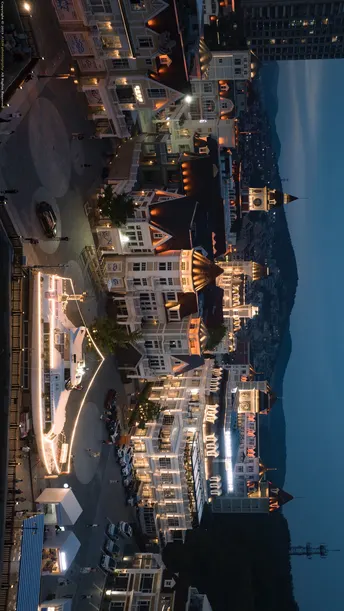 夜晚的城市灯光