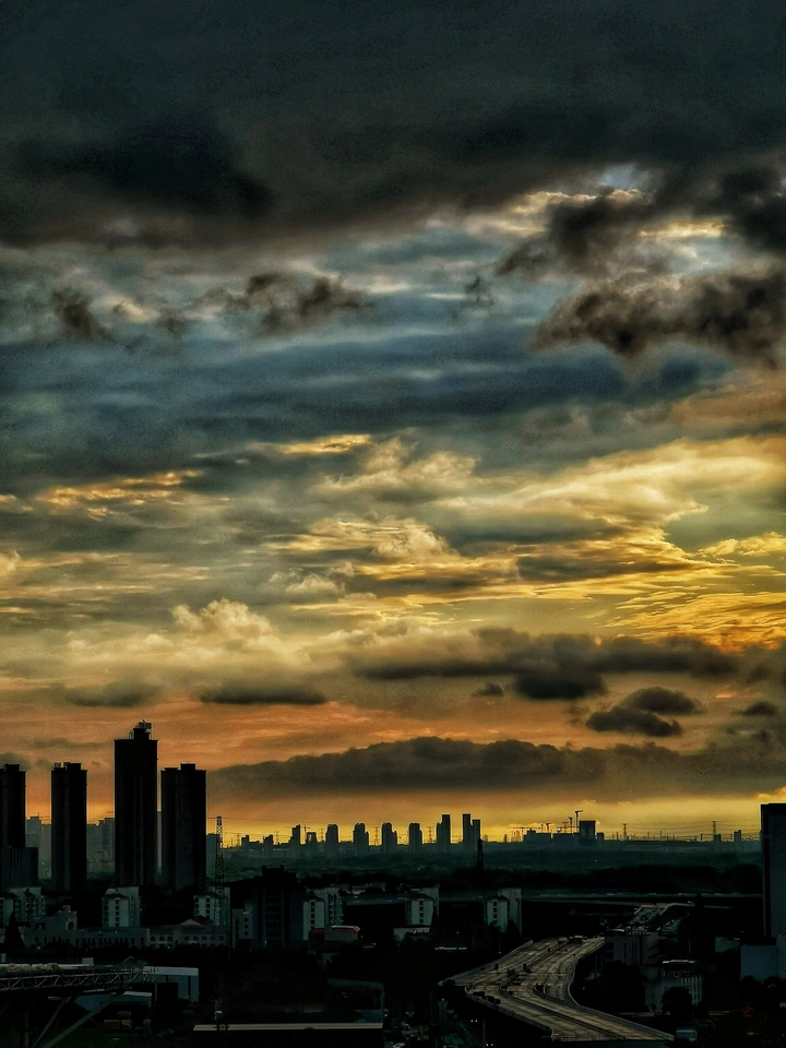 黄昏的天空