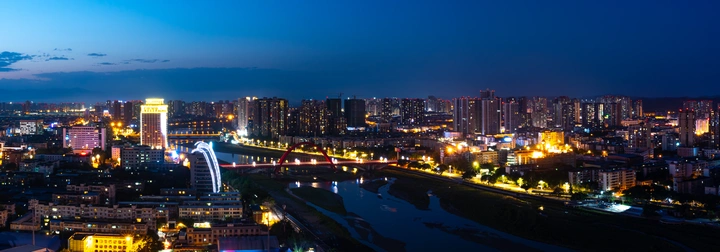 夕阳彩虹桥